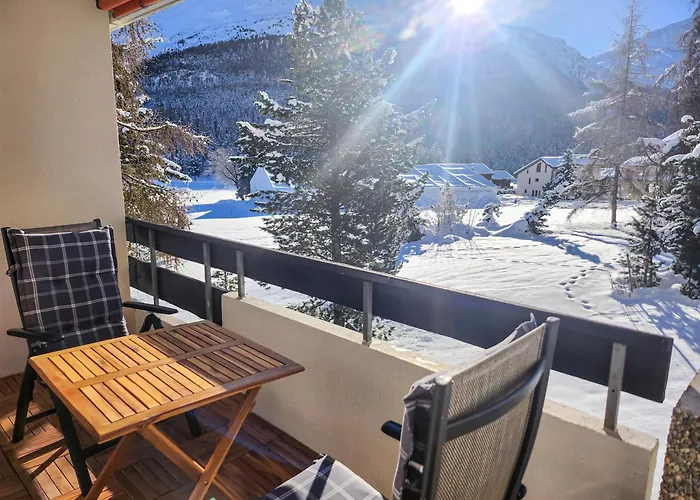 Apartment Modernes Alpenstudio Mit Bergblick, Pool Und Sauna St. Moritz