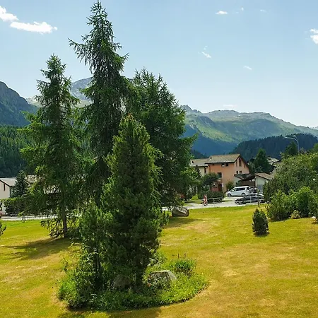 Modernes Alpenstudio Mit Bergblick, Pool Und Sauna Apartman St. Moritz